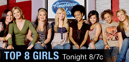 American Idol Season Seven Top 8 Females
