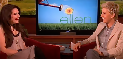 Katie Stevens and Ellen DeGeneres