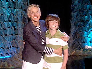 Ellen Degeneres and Greyson Chance Ellen Degeneres and Greyson Chance