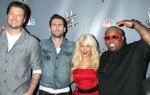 Blake Shelton, Adam Levine, Christina Aguilera and Cee Lo Brown, Judges For NBC's The Voice
