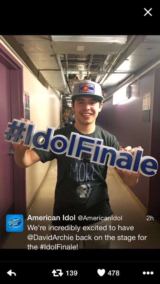 David Archuleta, American Idol Season 15 Finale 