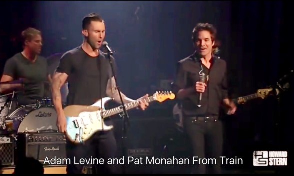 Adam Levine and Pat Monahan From Train