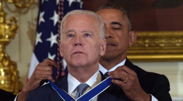 Joe Biden Awarded The Presidential Medal Of Freedom With Distinction By President Barack Obama Vice President Joe Biden Awarded The Presidential Medal Of Freedom With Distinction By President Barack Obama