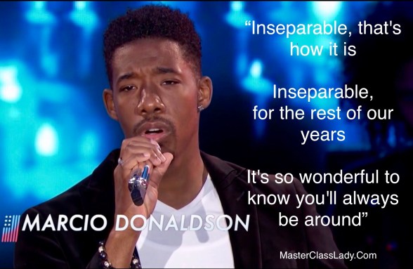 MasterClass Monday: Marcio Donaldson Sings Inseparable On American Idol Top 24 Solo Performance Show