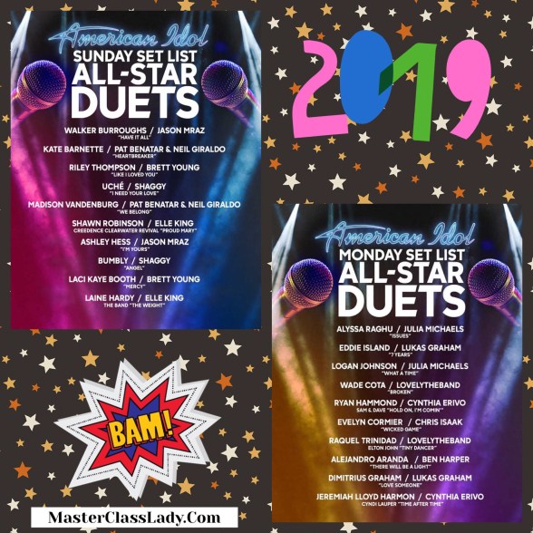 Vocal MasterClass Discussion For American Idol Season 17: All-Star Duets Parts One And Two